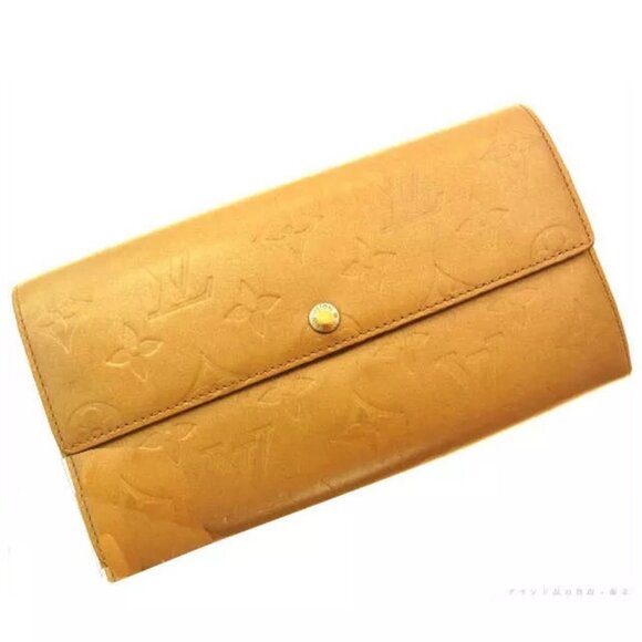 Louis Vuitton Wallet Purse Long Wallet Bronze Woman Authentic - Picture 1 of 7